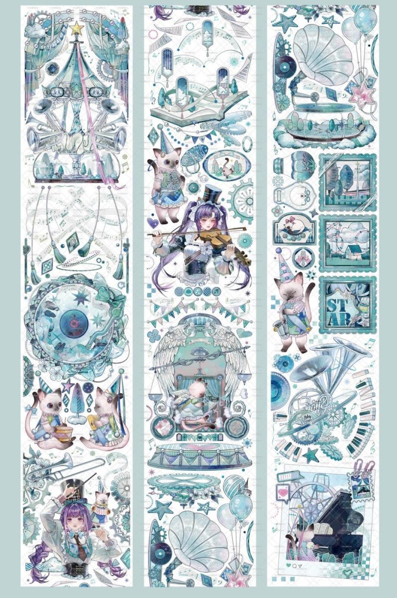 画像1: 【moodtape】猫咪交響楽-PET瑠璃光 (1)