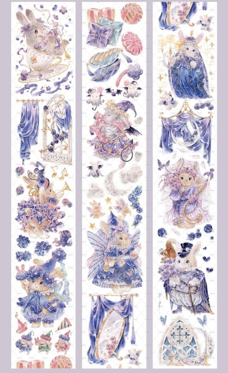 画像1: 【moodtape】莉莉兎的薔薇廊-PET瑠璃光 (1)