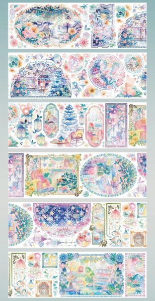 shine】画框里的色譜-PET貝殻光 - 沼のオアシス 海外マステのカット販売店