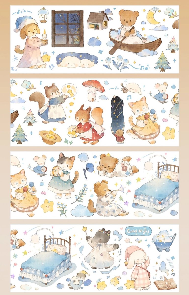 画像1: 【shine】月伴晩安詩-PET貝殻光 (1)