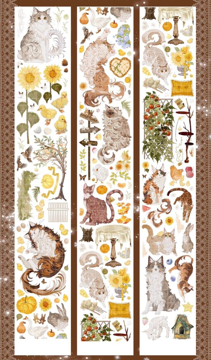 画像1: 【巫女sama】猫語秋園-PET貝殻光（ダイカット） (1)