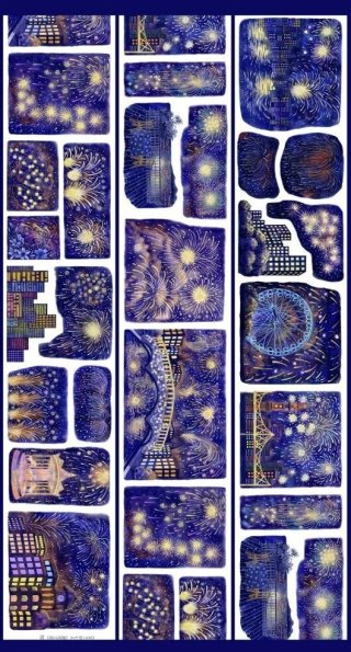 ☒ No.276 海外マステ 【PET】 众神之殿 贝壳光 ★D2 新七天】煙花之夜-PET貝殻光 - 沼のオアシス 海外マステのカット販売店