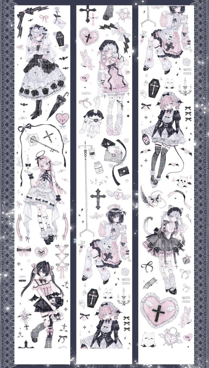 画像1: 【巫女sama】粉霧十字-PET貝殻光 (1)