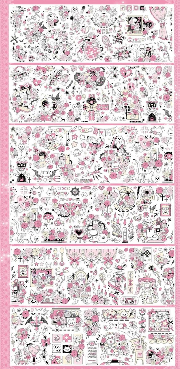 画像1: 【巫女sama】塗鴉冊-PET貝殻光（ダイカット） (1)