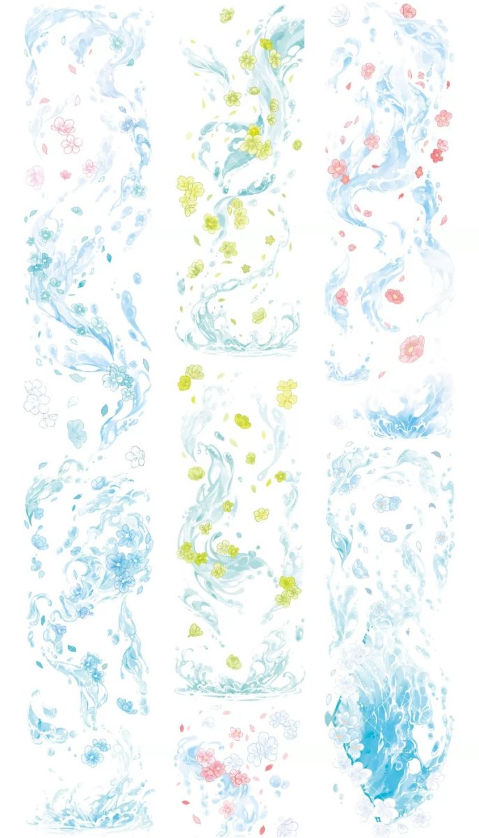 画像1: 【風見幸山】盛夏水花 -PET貝殻光 (1)