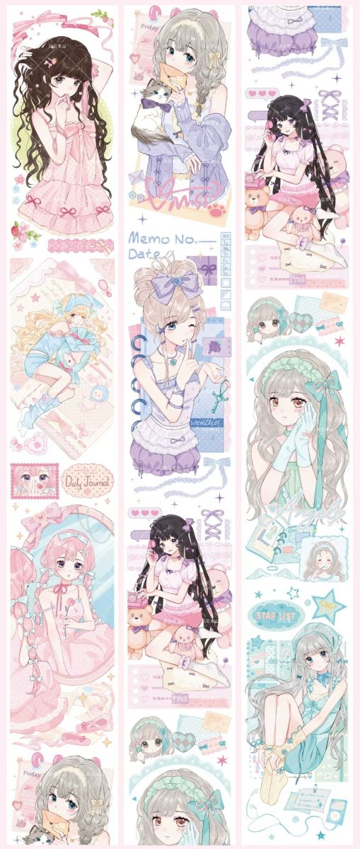 画像1: 【風見幸山】少女日記簿 -PET貝殻光 (1)