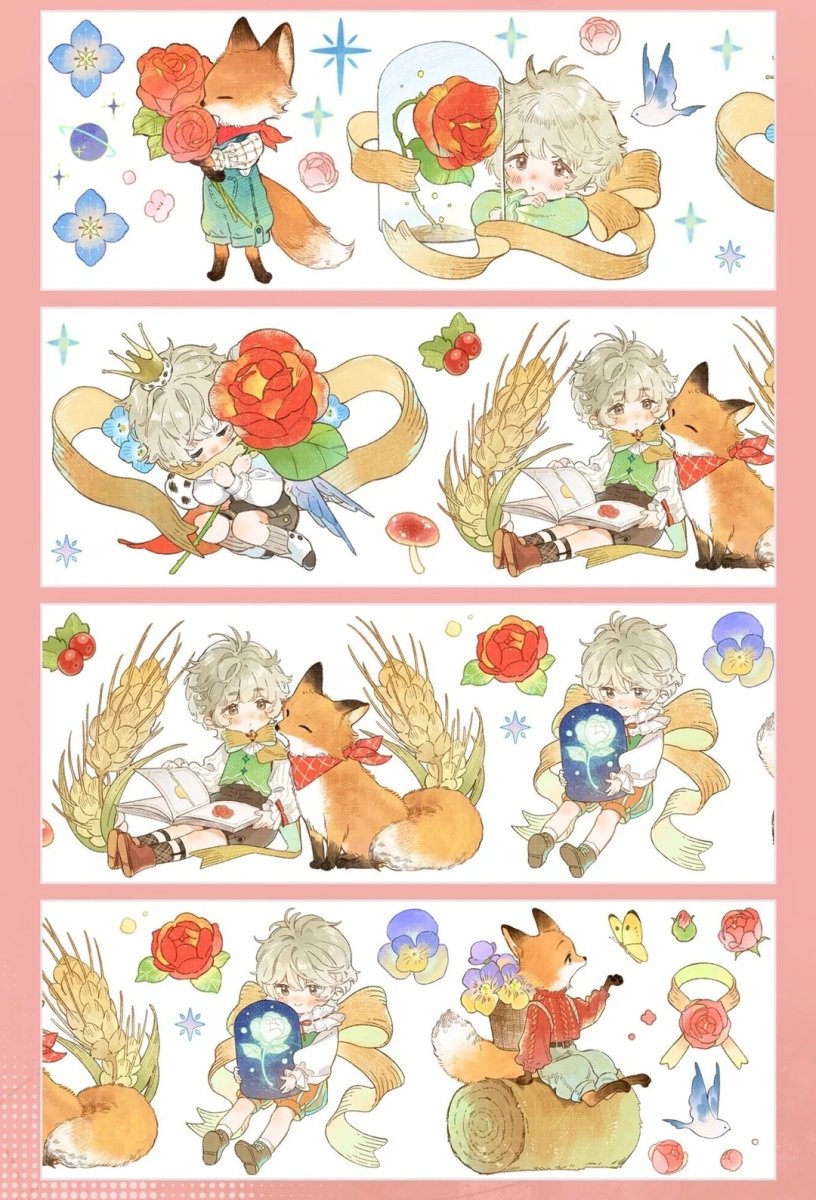 画像1: 【shine】麦田与玫瑰-PET貝殻光 (1)