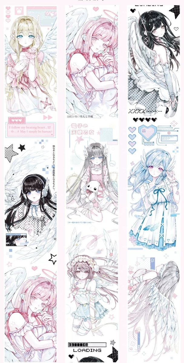 画像1: 【風見幸山】銀翼天使 -合成紙（ダイカット） (1)