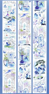 shine】千峰翠色-PET貝殻光 - 沼のオアシス 海外マステのカット販売店
