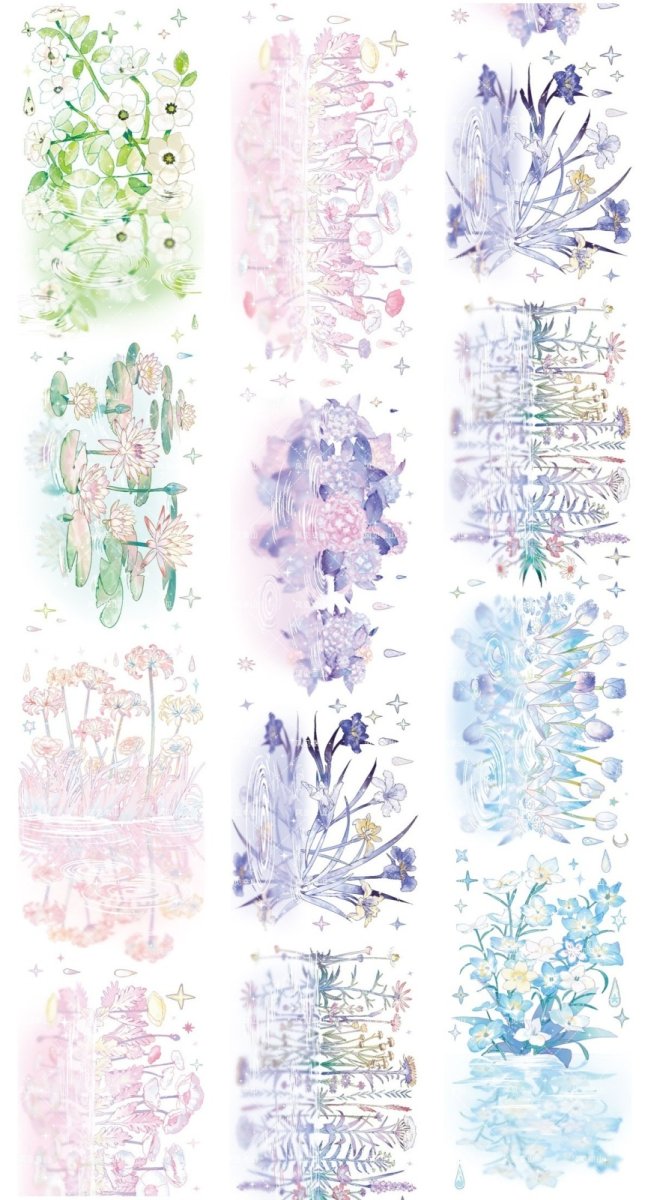 画像1: 【風見幸山】花澗倒影 -PET貝殻光 (1)