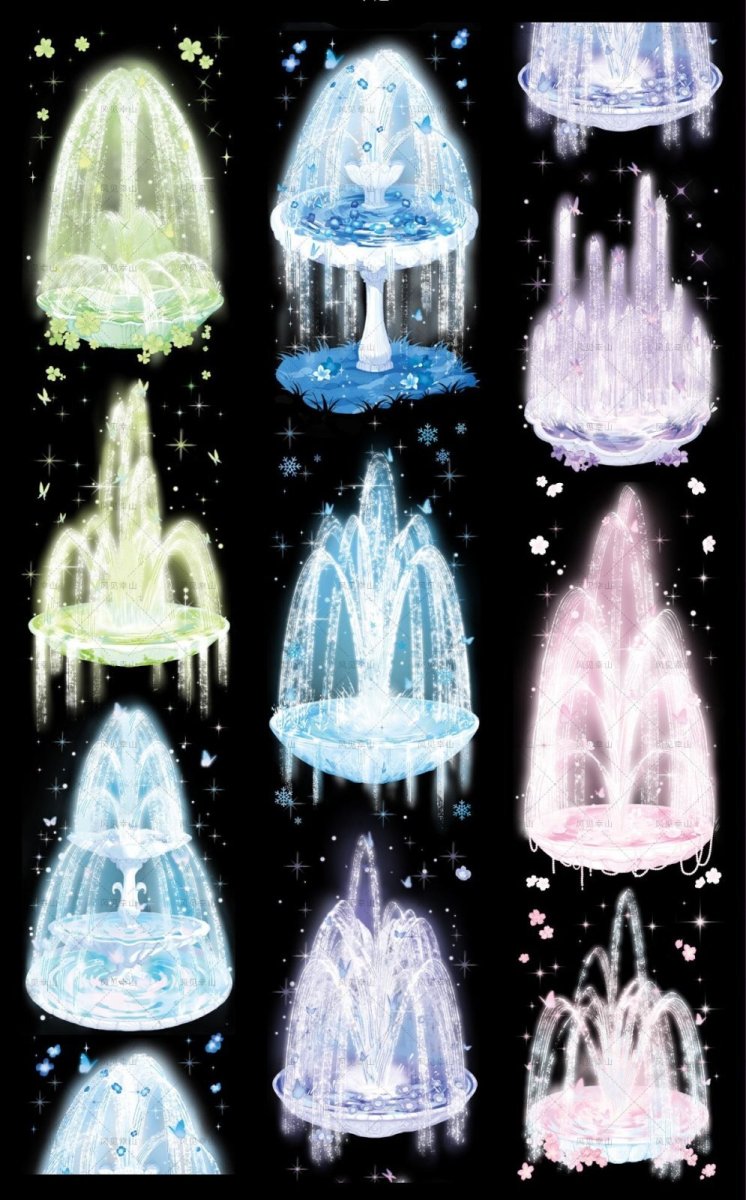 画像1: 【風見幸山】銀河噴泉 -PET貝殻光 (1)