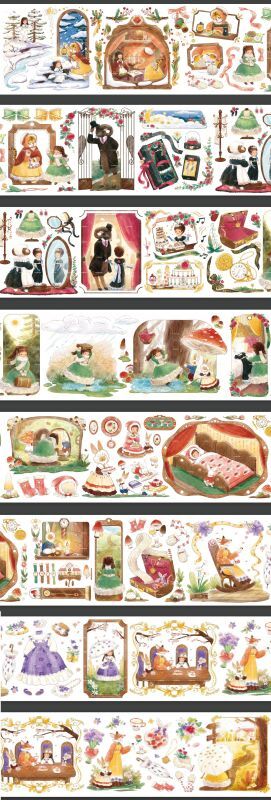 春夏新作 背景マステ177
