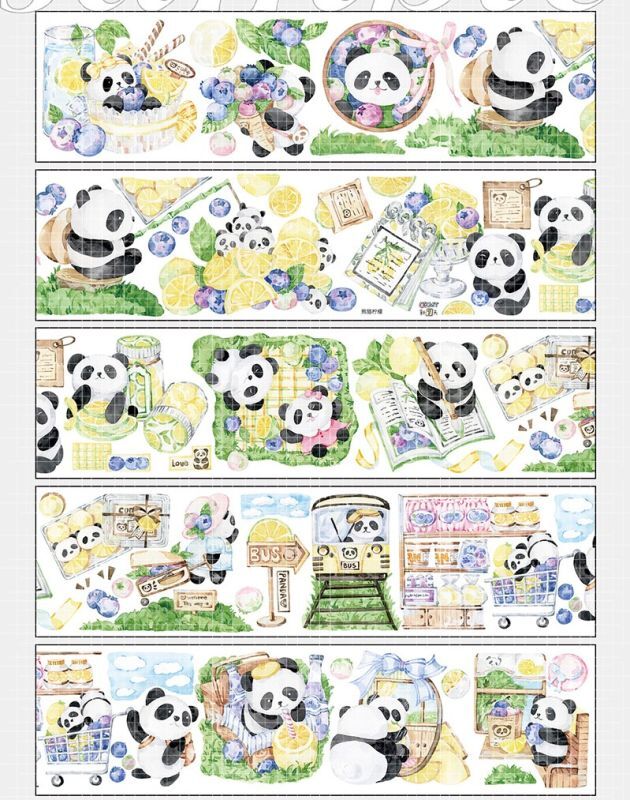 画像1: 【新七天】熊猫檸檬-PETホログラム (1)