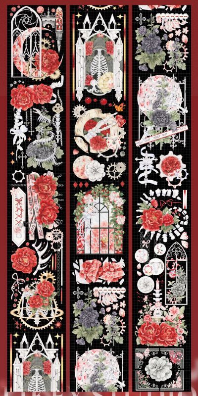 Likey】血月之堡-PET貝殻光 - 沼のオアシス 海外マステのカット Likey】血月之堡-PET貝殻光 - 沼のオアシス 海外マステのカット