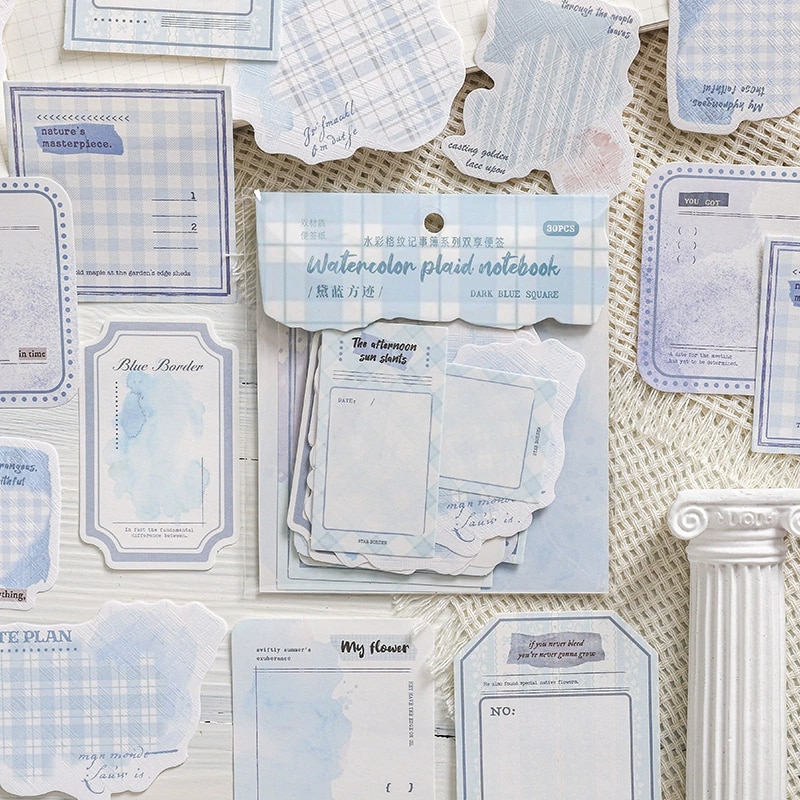 画像4: 【メモ紙】水彩格纹记事簿系列 (4)